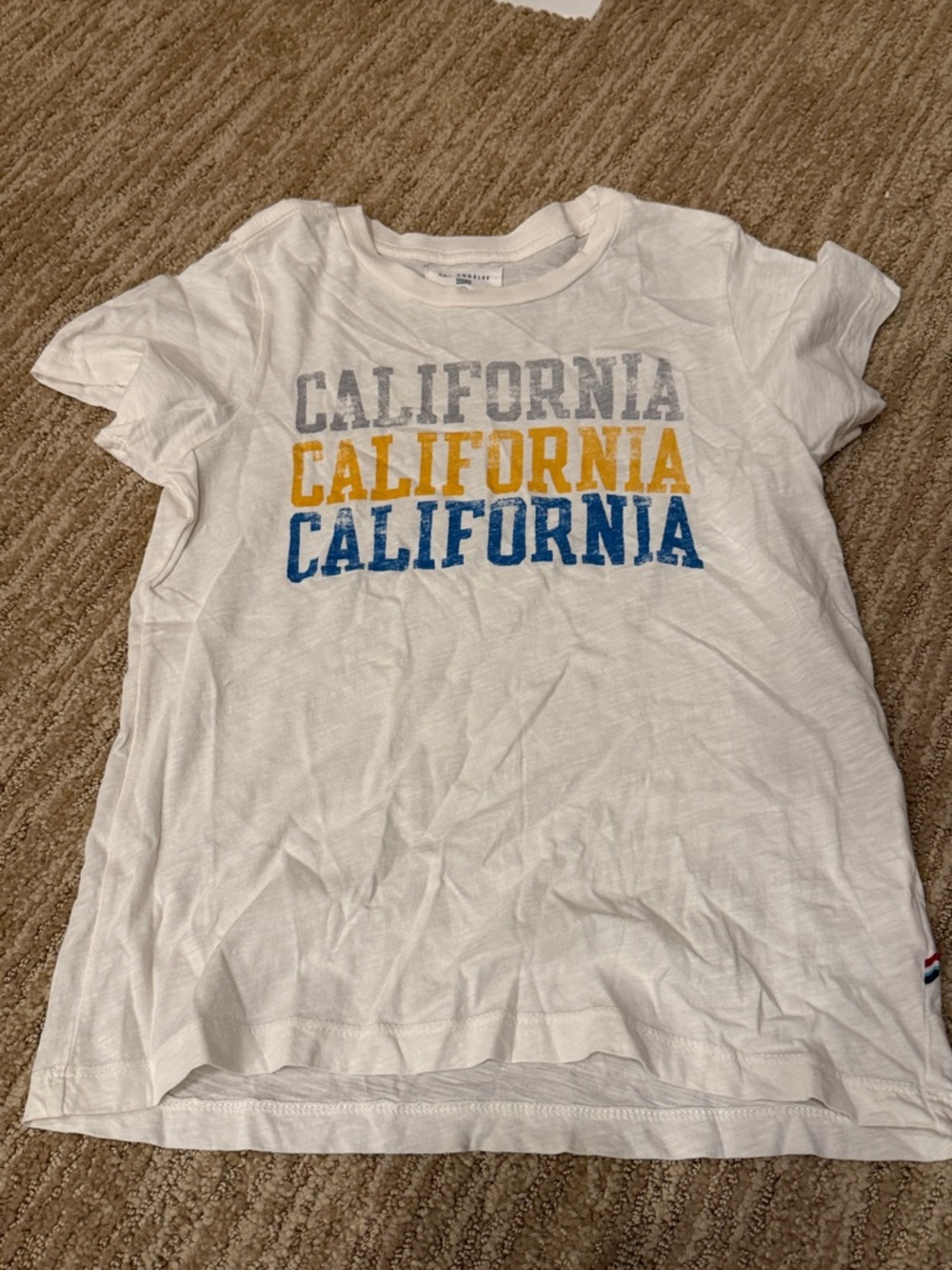 Kids Sol Angeles White 'California' Graphic Tee - Multicolor Text